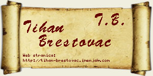 Tihan Brestovac vizit kartica
